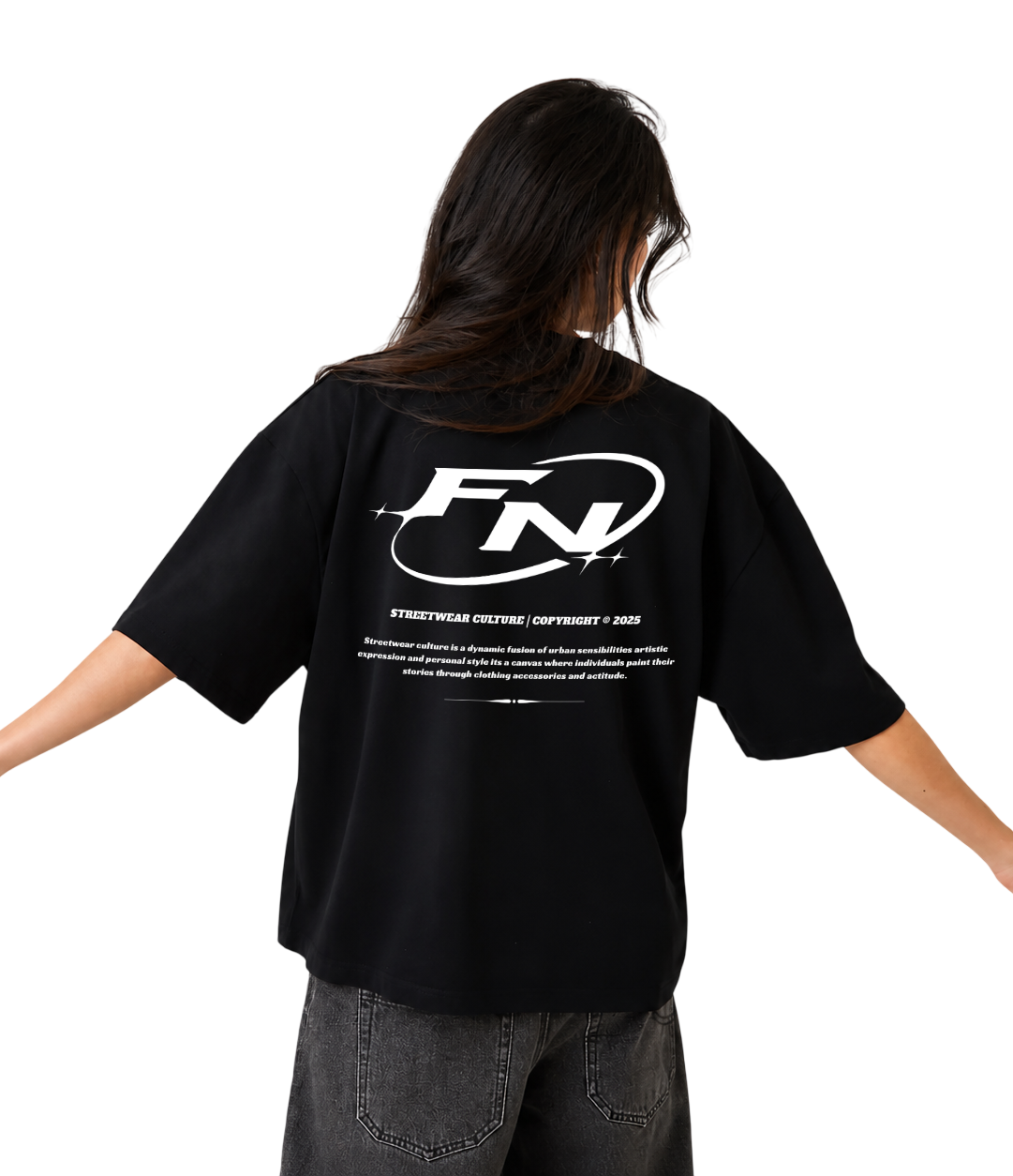 Foto de remera oversize negra