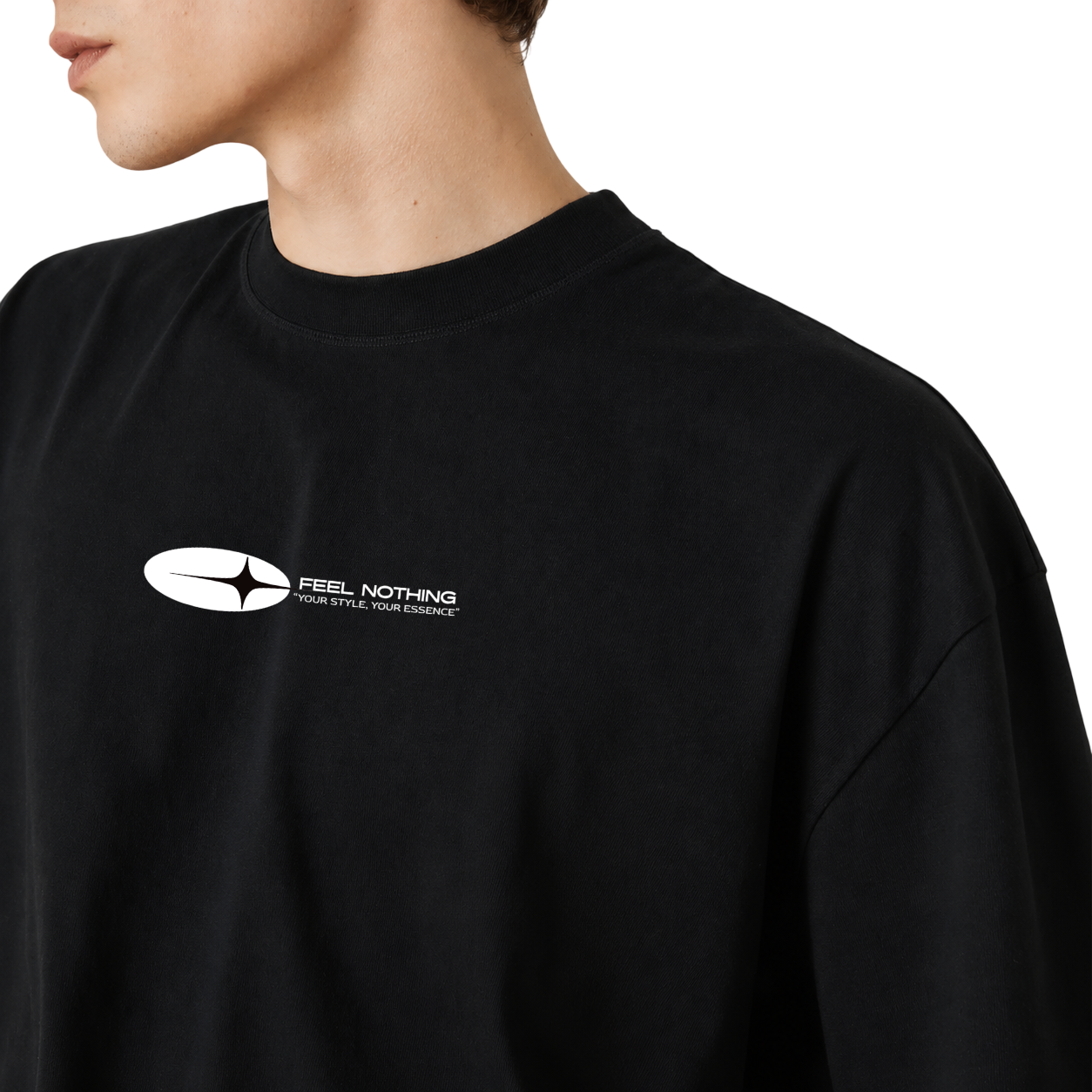 Foto alternativa 4 de remera oversize negra