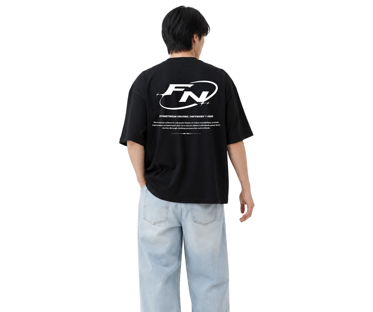 Foto alternativa 5 de remera oversize negra