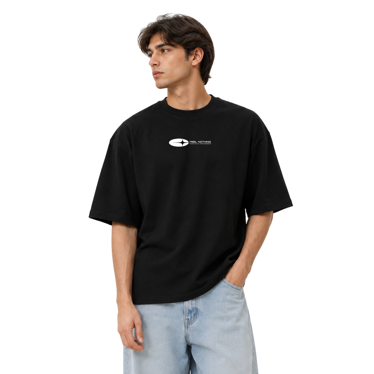 Foto alternativa 6 de remera oversize negra
